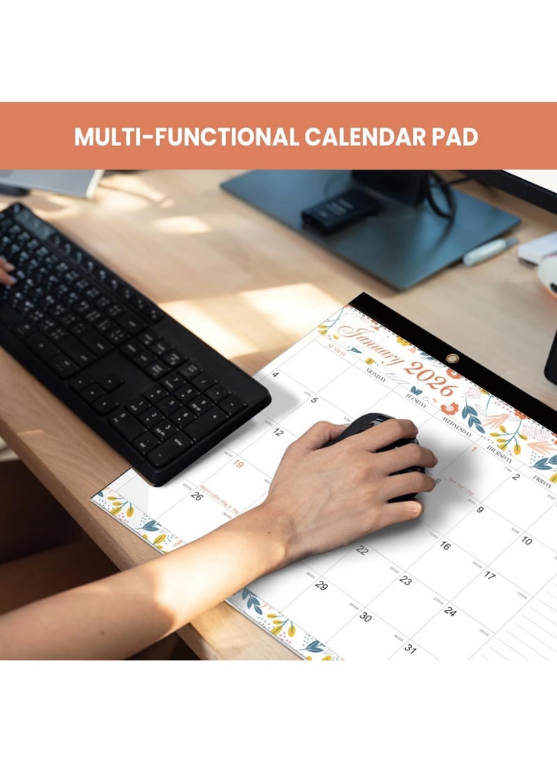 سايكفو تقويم منصة 18 (يناير 2026 - يونيو 2027) - تقويم حائط 43.18 سم × 30.48 سم مع قائمة مهام وملاحظات، خطة شهرية لتقويم 2026 للمنظمات المنزلية أو المدرسية أو المكتبية - Image 4