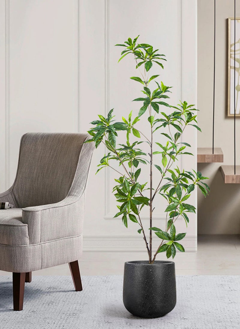 شاربدو صبار مصطنع، نبات زائف في وعاء بارتفاع 120 سم مع قاعدة ثابتة، نبات استوائي داخلي لزاوية غرفة المعيشة، زينة مكتب حديث - Image 4