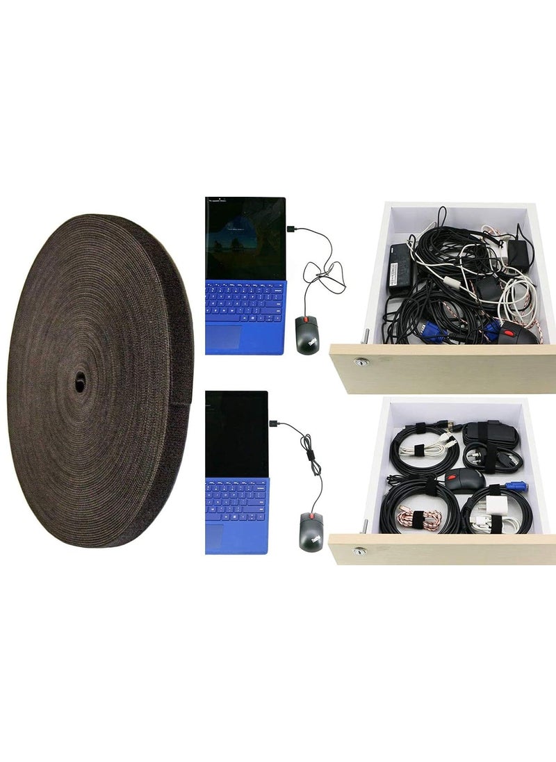 DIY Crafts DIY Crafts CTDIYHI30382 16mm Reusable Fastening Tape Cable Ties Double Side Hook Roll Cable Wraps Straps Durable Functional Ties  - Image 1