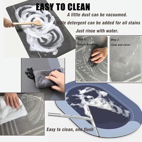 ShreeVoke Kitchen Rug Mat Extra Soft and Absorbent, Rug Runners,Non-Slip Kitchen Rug Ergonomic Standing Mat, with Rubber Backing, for Home Kitchen Office Laundry - Image 4