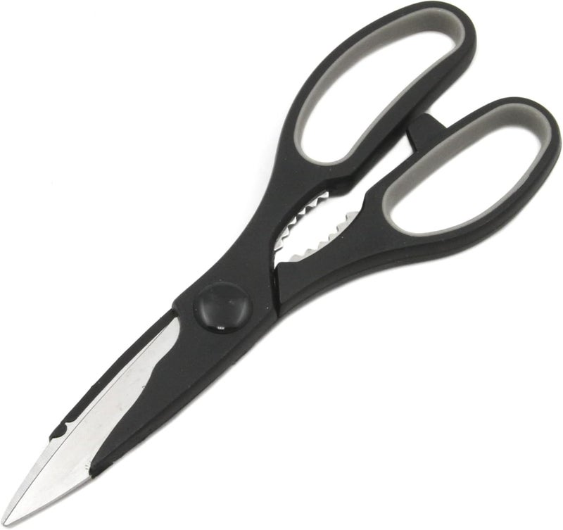 Chef Craft Kitchen Shears, Stainless Steel 9-Inches, Black - Image 1