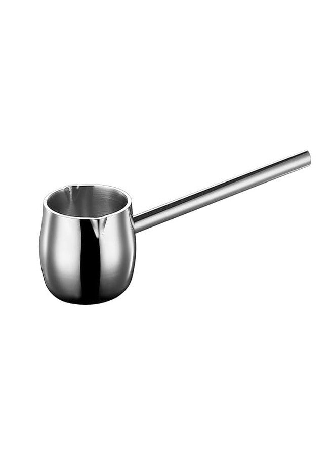 IMEEA Mini Butter Warmer Pot with Long Handle Induction Milk Warmer Pot Small Saucepan SUS304 Tri-Ply Stainless Steel (10oz/300ml) - Image 1