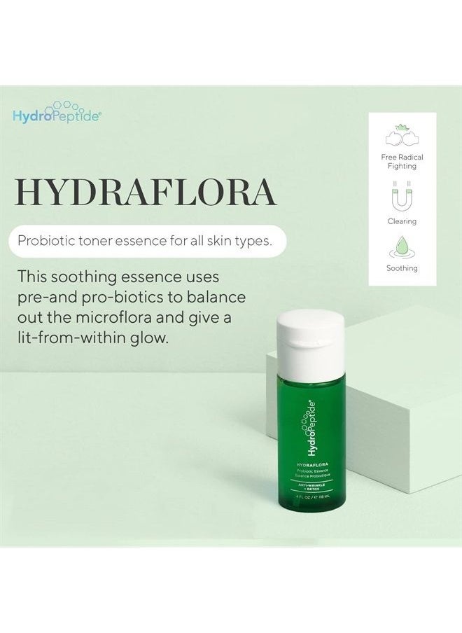 HydroPeptide - HydraFlora, Probiotic Toner Essence, Balances, and Brightens Skin, 4 Ounce - Image 1