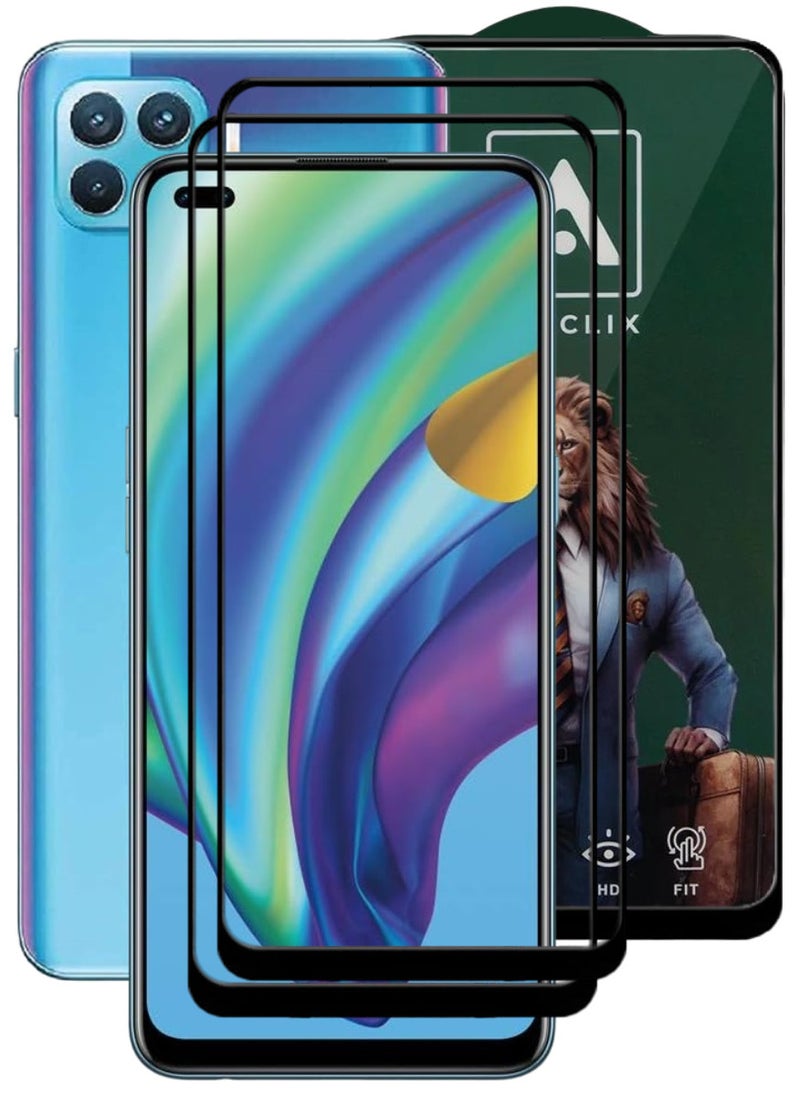 ACLIX 2 Pieces Antistatic ESD Dustproof Premium Quality High Definition Tempered Glass Screen Protector Designed For Oppo A93 - Image 1