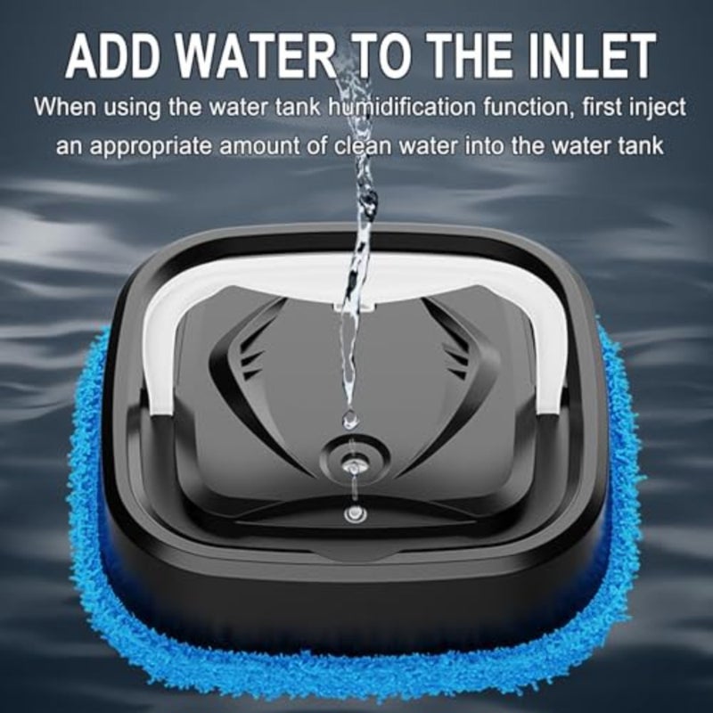 Household Cleaning and Sweeping Machine, Robot Vacuum and Mop, Intelligent Sweeping Robot, 2025 New Dragging Integrated Robot Vacuum Cleaner, Automatic Water Tank Sweeping Black - Image 4