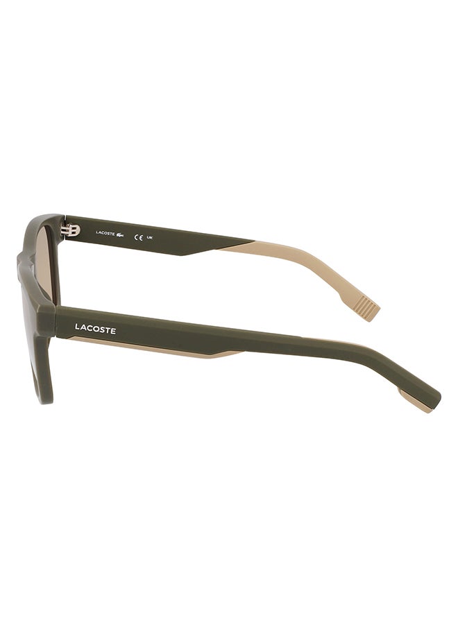 LACOSTE نظارة شمسية مستطيلة للحماية من الأشعة فوق البنفسجية للرجال - L6018S-201-5320 - مقاس العدسة: 53 ملم  - Image 2