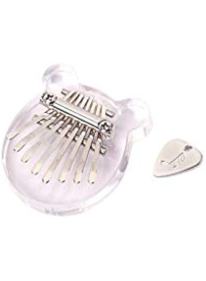 Generic Mini Acrylic Thumb Piano with 8 Transparent Keys for Beginner Children in Cute Bear Ears Shape  - Image 3