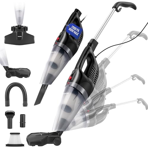 WOSCHER HomeVac Pro Home Vacuum Cleaner for Home Use Wet and Dry 2in1 Vacuum Cleaner for Sofa Handheld Upright with Stick & Floor Brush | |800 Watts |17kPA Suction Power | HomeVac Pro - Image 1