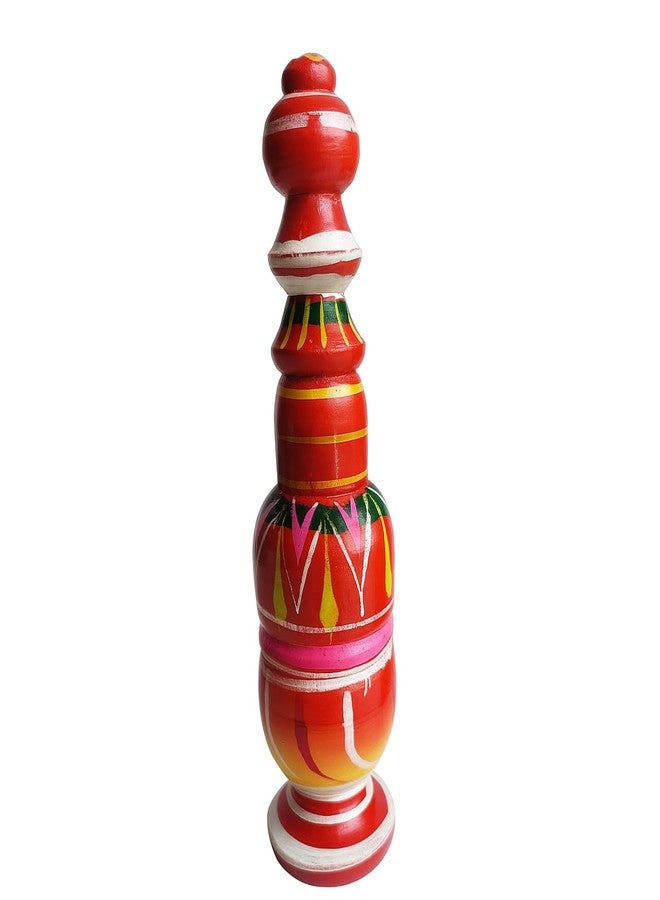 Salvus APP SOLUTIONS Decorative Wooden Sindoor Dibbi/Sindoor Box/Kumkum Box/Sindur Dani For Women & Home Utility (Multi_5x5x20 cm) - Image 1