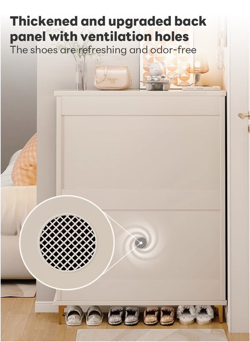 Home Entrance Furniture 3-Layer Ultra-Thin Shoe Cabinet, Flip-Top Ultra-Thin Shoe Cabinet, Saves Space