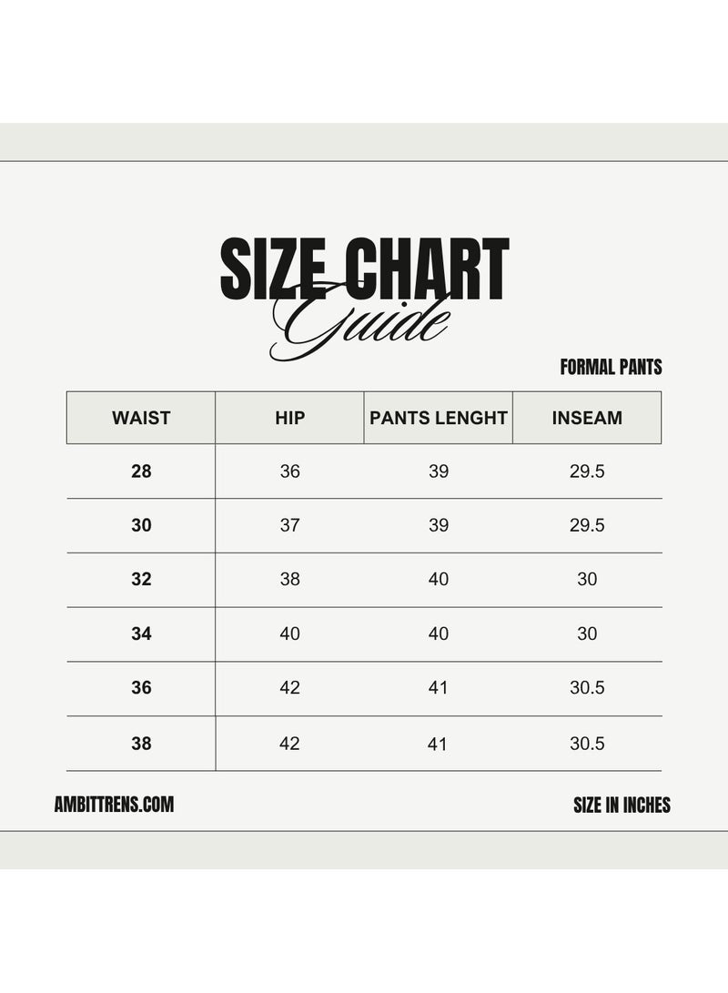 Ambittrends Ice Blue Formal Pants For Women - Image 5