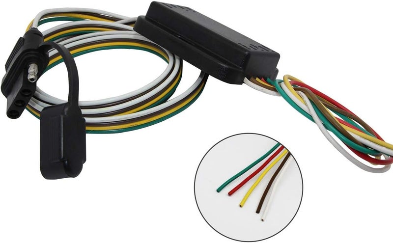 NEW SUN NEWSUN® 3 Way to 2 Way Non-Powered Trailer Taillight Converter with 4-Way Flat Wire Harness - Image 5