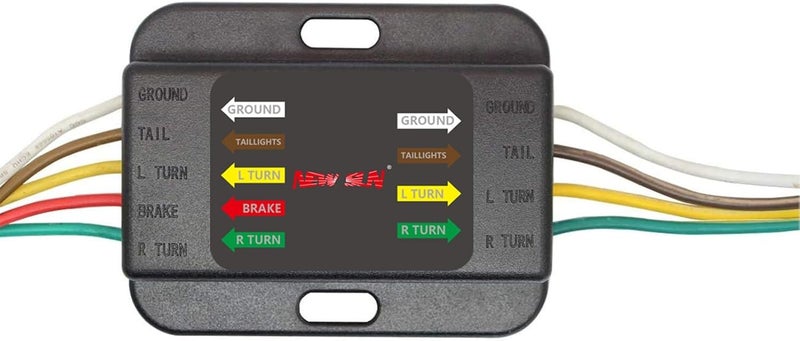 NEW SUN NEWSUN® 3 Way to 2 Way Non-Powered Trailer Taillight Converter with 4-Way Flat Wire Harness - Image 3