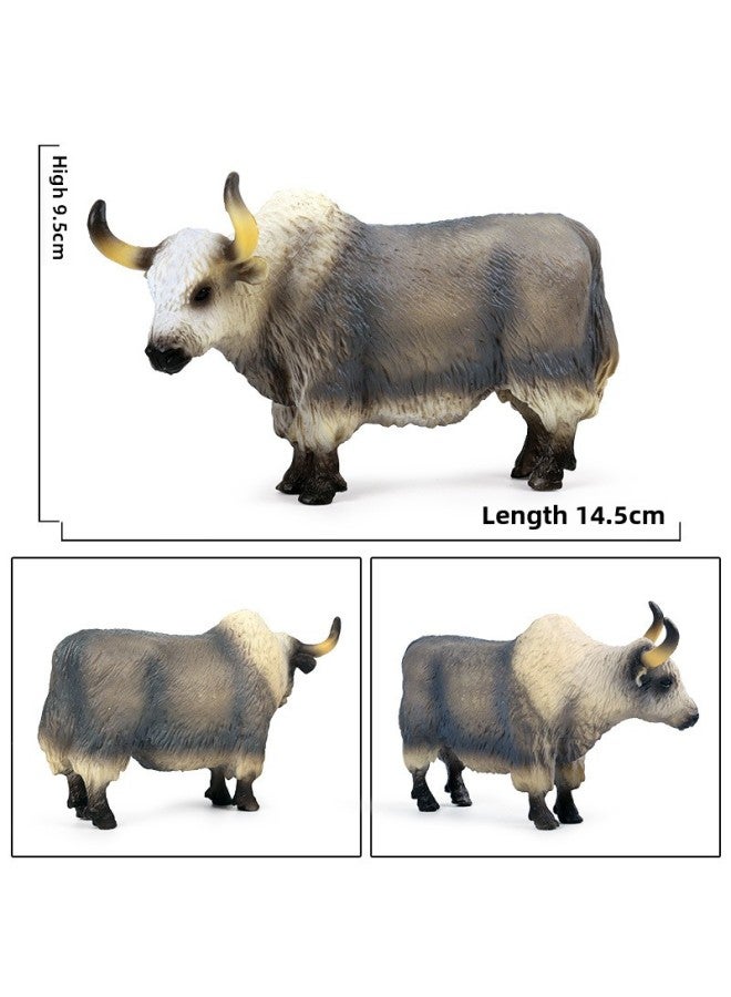 Simulation Solid Wild Animal Model Children's Science And Education Toys Poultry Ranch Farm Cows Cattle Buffalo Ornaments-Color:Ox-359 Flevier Bull 【0.189kg】】 - Image 3