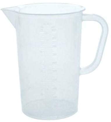 HOMEOTRADE Plastic Measuring Jug 2000ml Beaker with Handle Set of 3