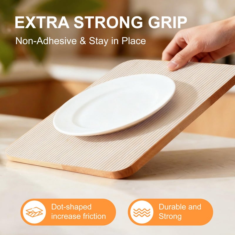 FEXIA Shelf Liners for Kitchen Cabinets Drawer Non Adhesive Non-Slip Liner 12 Inches x 20 FT Waterproof & Oil-Proof Durable Material Fridge Liner for Shelves - Image 3