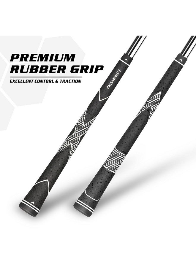 Champkey Premium Rubber Golf Grips 13 Pack | High Traction And Feedback Rubber Golf Club Grips | Choose Between 13 Grips With 15 Tapse And 13 Grips With All Kits - Image 2