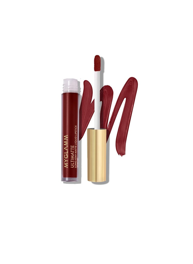 MyGlamm Ultimatte Long Stay Matte Liquid Lipstick Plum Beauty - Image 1