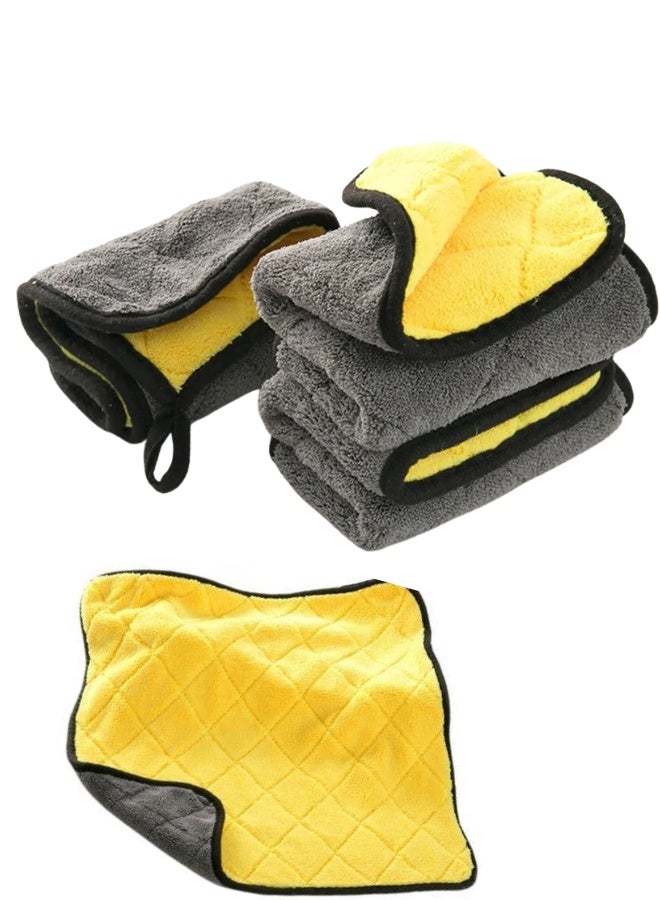 منشفة سيارة من الألياف الدقيقة 800 غرام/متر مربع - فائقة الامتصاص، ناعمة، خالية من الوبر، لا تسبب الخدوش، مقاس 40×40 سم، مثالية لتنظيف وتلميع وغسيل السيارات والعناية الاحترافية بها. - Image 1