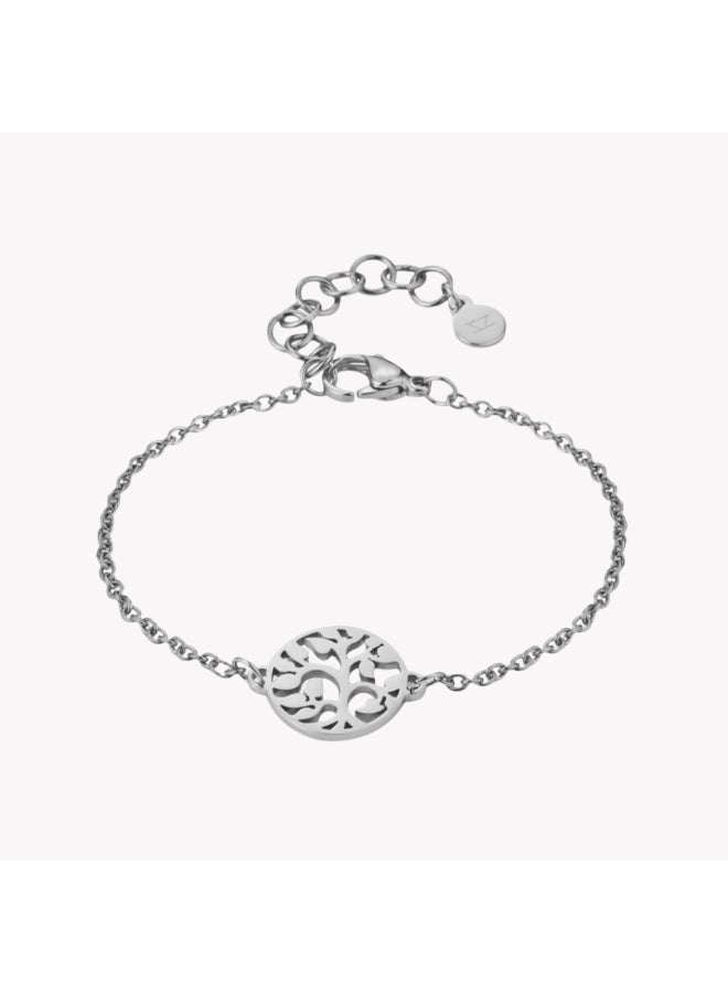 زنك سوار زينك النسائي من الفولاذ المقاوم للصدأ الفضي | ZFBR010S - Image 1