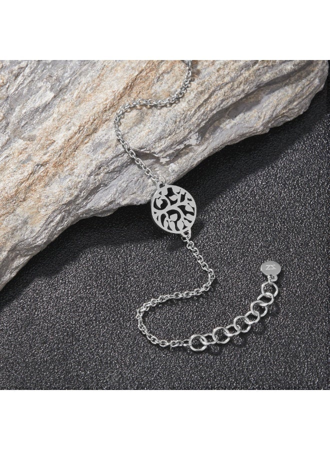 زنك سوار زينك النسائي من الفولاذ المقاوم للصدأ الفضي | ZFBR010S - Image 4