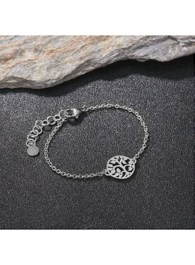 زنك سوار زينك النسائي من الفولاذ المقاوم للصدأ الفضي | ZFBR010S - Image 5