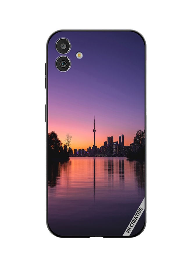 VR CREATIVE Protective Case Cover For Samsung Galaxy M13 5G City Sunrise Design Multicolour - Image 1