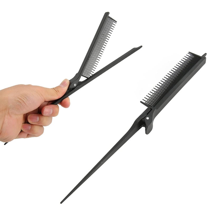 Rat Tail Teasing Clip Comb Highlighting Comb Hair Styling Tool for Hair Clipping Highlights and Hair Combing 265 X 25cm Black