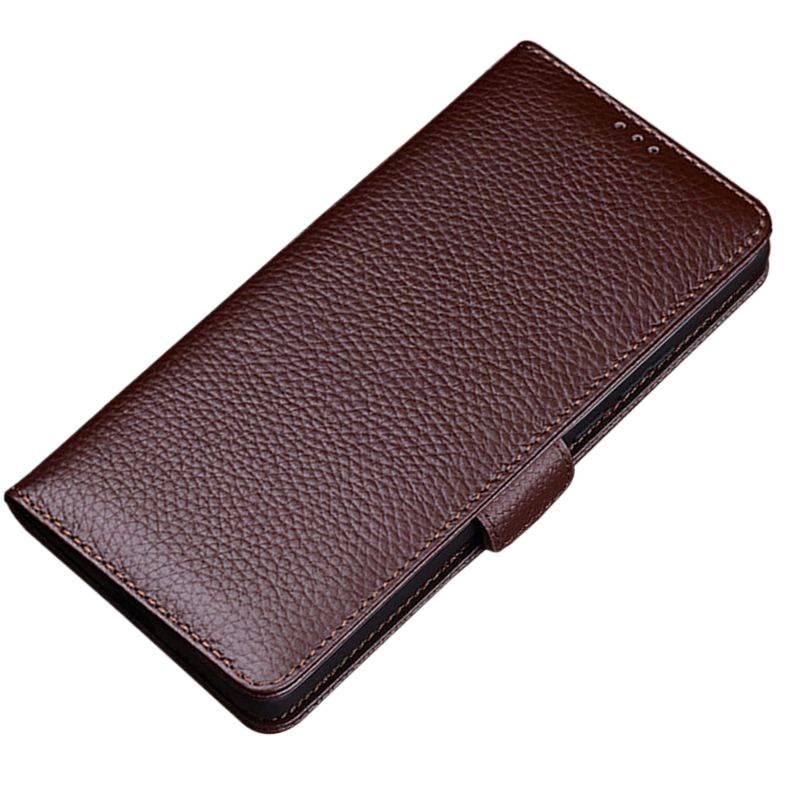 LS Leather Texture Protective Case for Redmi Note 13 with Drop Protection and Kickstand plus Shockproof plus Full Coverage in Brown - Image 1