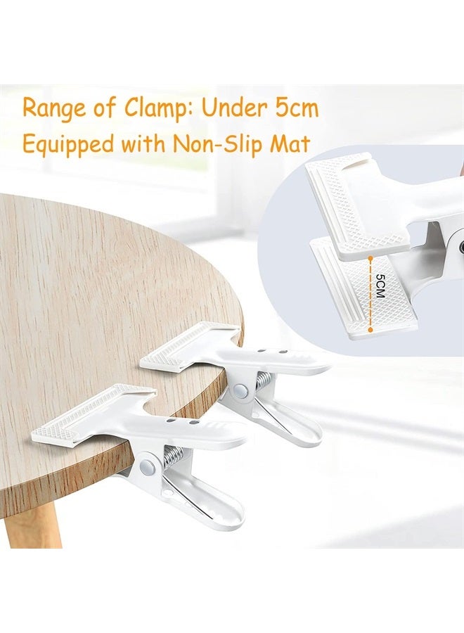 KAGYOKU Backdrop Spring Clamps 6 Pack Large Heavy Duty Photography Backdrop 4" Clips for Background Backdrops Stand, Woodworking, Home Improvement (White) - Image 4