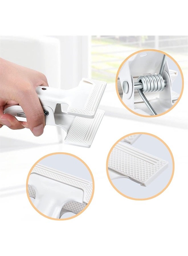 KAGYOKU Backdrop Spring Clamps 6 Pack Large Heavy Duty Photography Backdrop 4" Clips for Background Backdrops Stand, Woodworking, Home Improvement (White) - Image 5