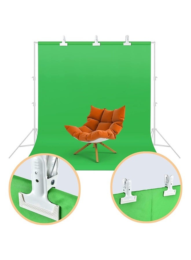 KAGYOKU Backdrop Spring Clamps 6 Pack Large Heavy Duty Photography Backdrop 4" Clips for Background Backdrops Stand, Woodworking, Home Improvement (White) - Image 2