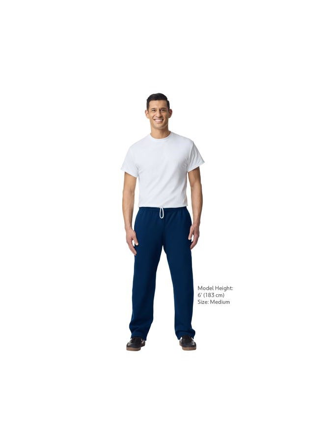 Gildan men's open bottom sweatpant with pockets pants, navy, xl - Image 4