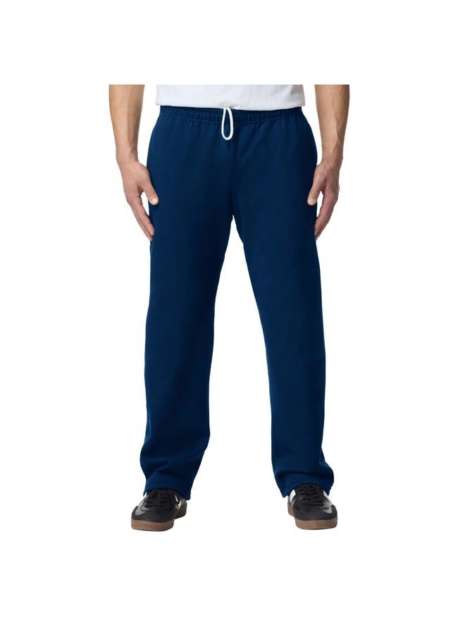 Gildan men's open bottom sweatpant with pockets pants, navy, xl - Image 1