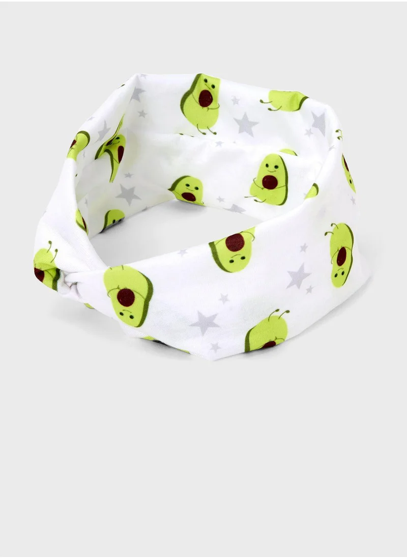 Claires Kids Wide Avocado Print Headwrap