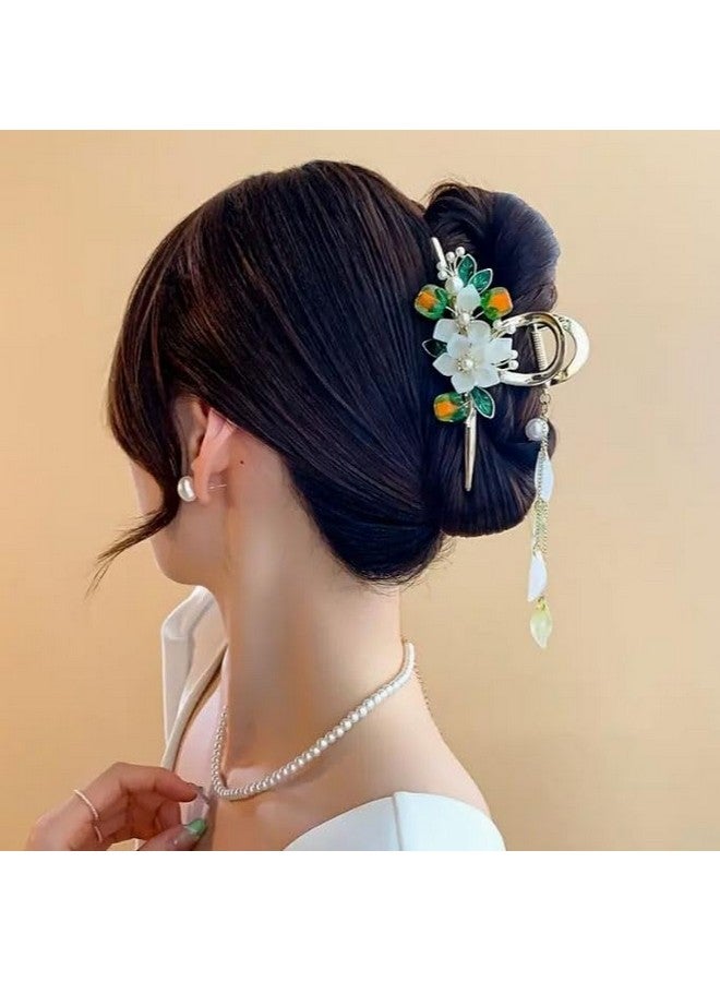 Calyrex Butterfly Hair Claw Clips for Women,Rhinestone Large Non-Slip Strong Metal Hair Jaw Hold Clips Acetate Hair Claws Butterfly Clips Cute Hair Clips Headwear Gifts - Image 3