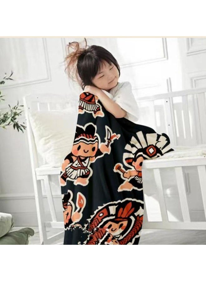 general Flannel thin blanket (warm and comfortable, suitable for sleep, gaming, dust removal and sandproof) 150cm*200cm - 701 - Image 1