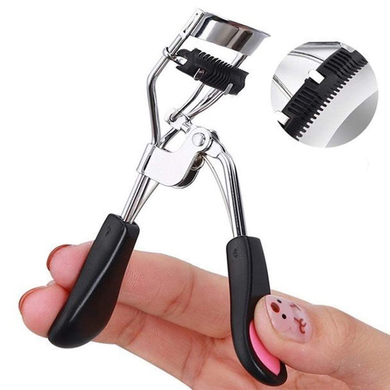 Pinkiou Eyelash Curlers with Comb and Eyelash Separator Set Professional Lash Curler with Built-in Comb Ergonomic Heart-Shaped Handle and Eyelash Comb Tool for Daily Makeup - Image 3