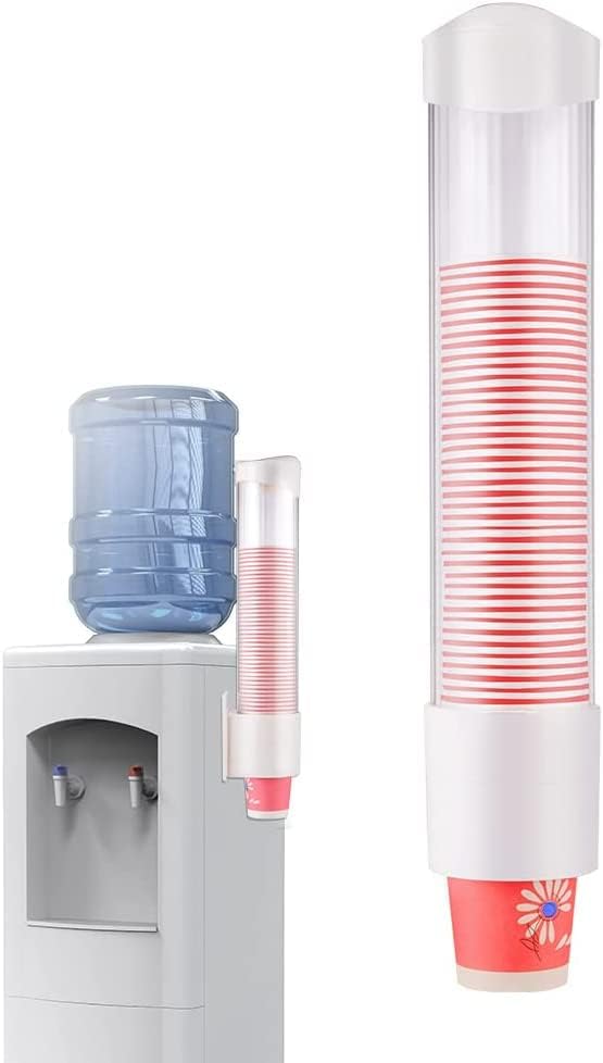 Zinley Paper Cup Dispenser Holder Wall Mounted Plastic Drinking Water Cup Dispenser Glass Dispenser Holder Disposable Cup Holder Organizer Sticker or Screw Plate Mountable - Image 2