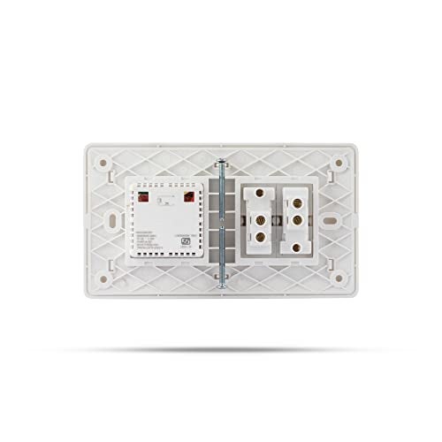 Wipro Northwest (Venia) Switch Combo of 4M Plate + 1M 6A Switch x2 + 5 Step Fan Regulator, White (Kit 9),2_Way - Image 4