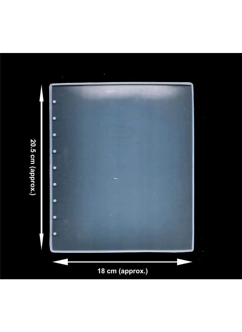 BRIGHTAIL INFRA BRIGHTAIL INFRA A5 Size Book Diary Cover Mold With 9 Rings And 1 Book Mark 6 Inch Resin Art Silicone Casting Mould Epoxy Mold Silicon Jewellery Moulds DIY A5 Book Cover Design Pack of 1 Mold With 1 Set Of Rings9 3  - Image 3