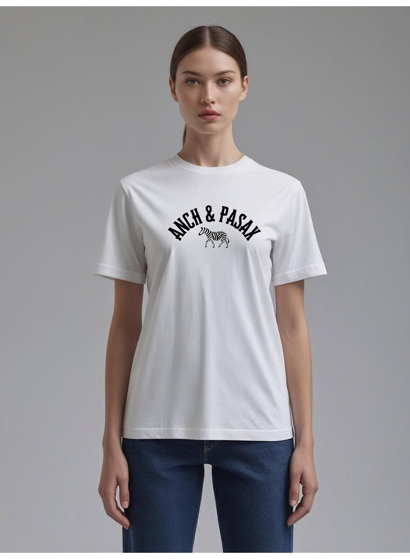 Anch & Pasax The Zebra Elegance –signature logo - T-Shirt for Men & Women | Available in Regular Fit | iconic logo | 100% Premium Cotton | Designed in UAE | 200 GSM | Soft Feel | Breathable | Mood-Based Daily Wear | Casual Essential | Unisex Designs - Image 3