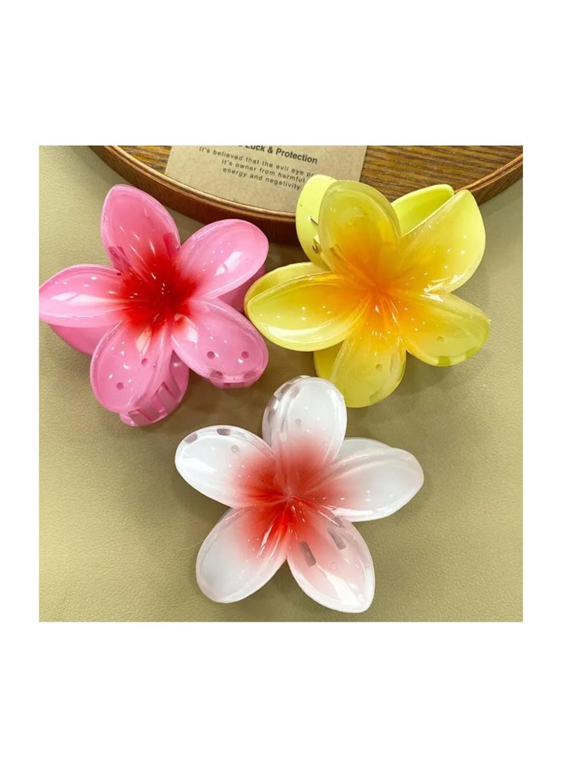 STAR BEJA Flower shape hair clip, Casual stylish hair claw, Hair Accessories by Star Beja (01, Pack of 3) - Image 3