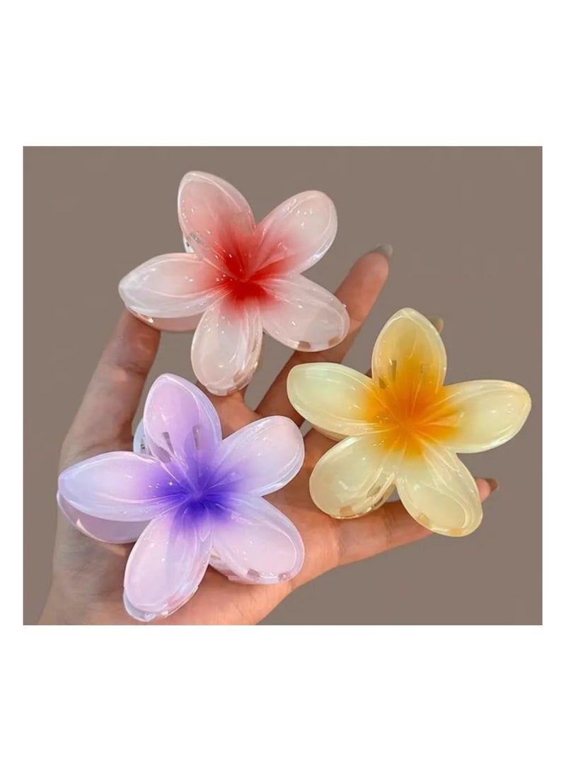 STAR BEJA Flower shape hair clip, Casual stylish hair claw, Hair Accessories by Star Beja (01, Pack of 3) - Image 5