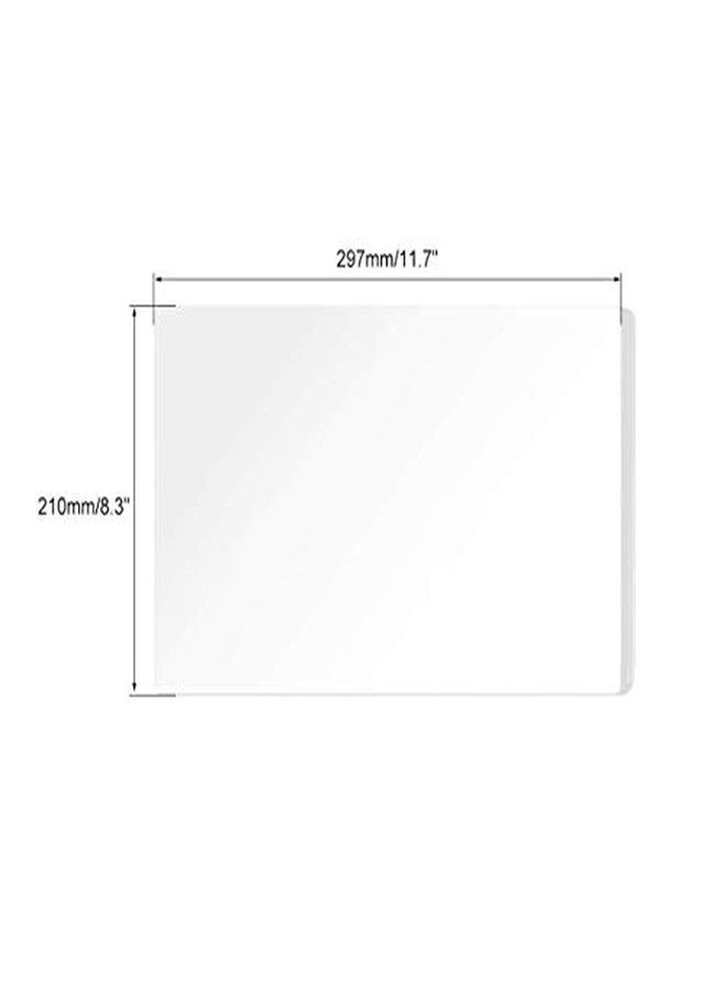 Fielect Clear Acrylic Plexiglass Sheet 11.58"x8.19" 8mm Thick for Picture Frames Sign Holders DIY Display - Image 2