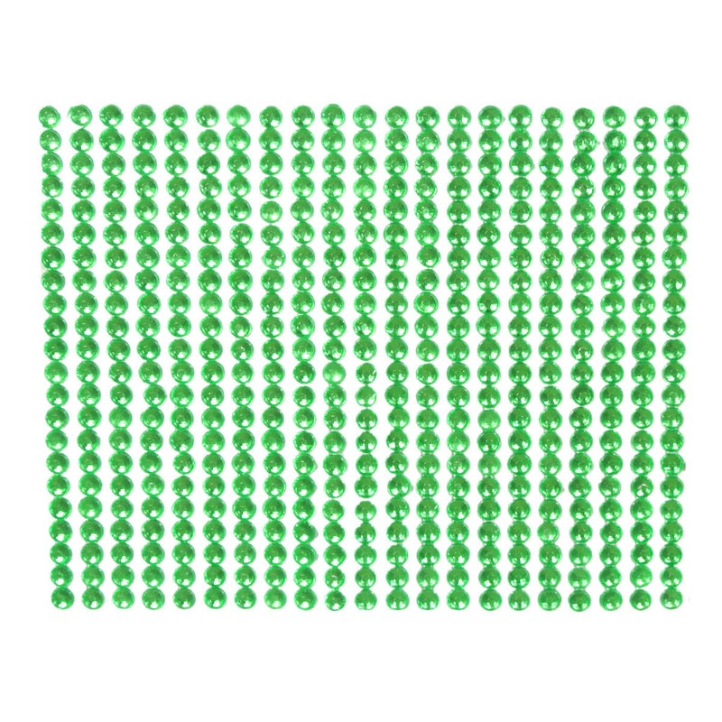 Wrapables 846Piece Adhesive Rhinestone Crystal Diamond Sticker 4mm Green