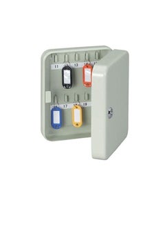 ROBUSTLINE Robustline Metal Storage Safe Key Box, 20 Keys Capacity, Wall Mounted for Outdoor and Indoor Home- White Color  - Image 1