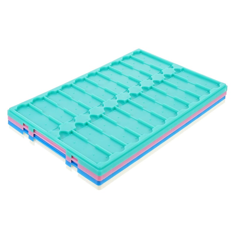 cheekyglo 4pcs Microscope Slide Storage Tray 20 Capacity Plastic Microscope Slide Trays (Random Color) - Image 1