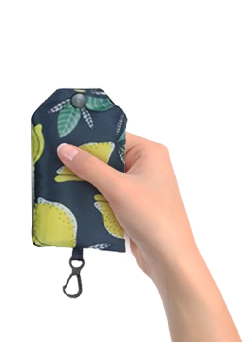 Salla - Foldable Reusable Shopping Bag Lemon Print 60x38cm - Image 1