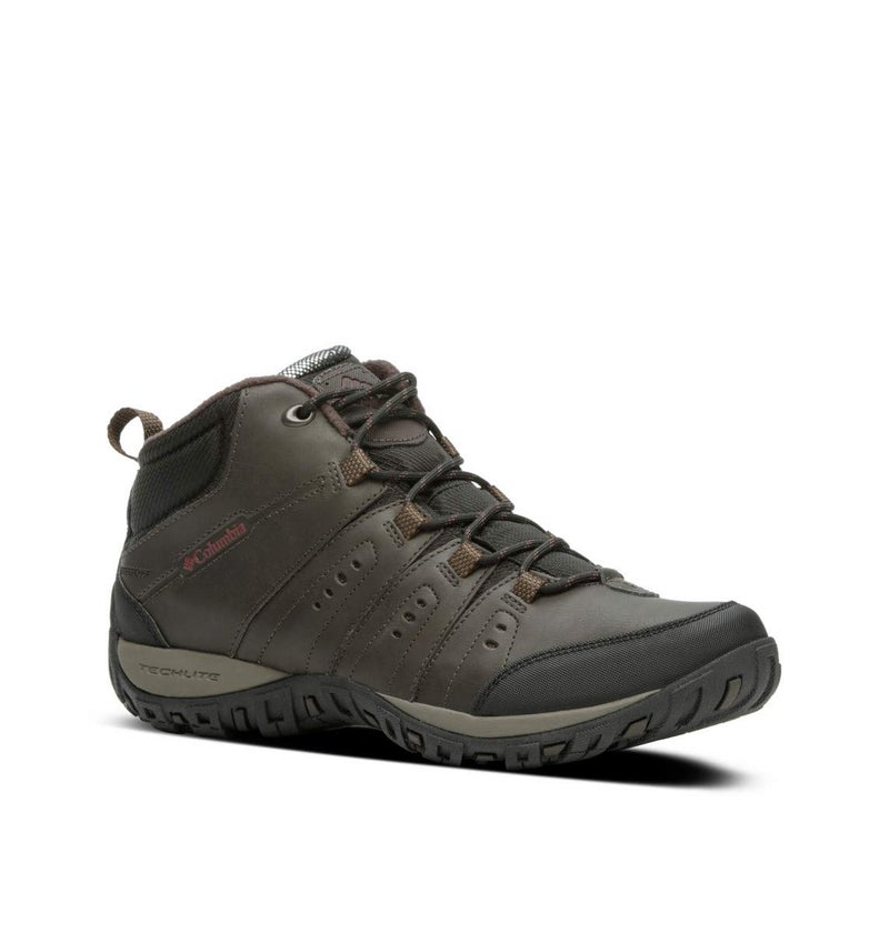 Columbia Men's Woodburn II Chukka Waterproof Omni-Heat, Cordovan/Garnet Red, 10 - Image 1